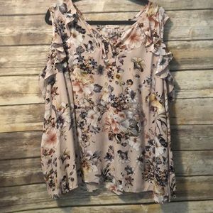 Open shoulder blouse